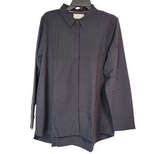 Modern Ambition Women's Delightfully Technical Travel Shirt Black Size X-Large